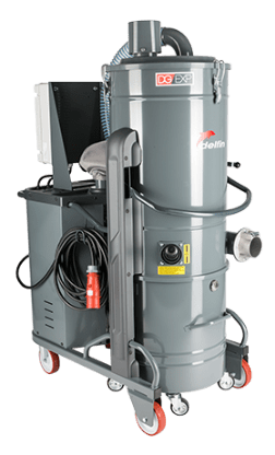 ZONE 22 ATEX CERTIFIED INDUSTRIAL VACUUM ON WHEEL WITH EXTREMELY HIGH AIR FLOW DG 75 AF EXP Z2 - II 3G