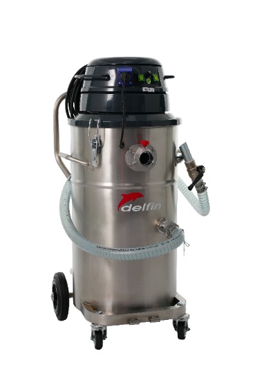 Industrial vacuum for simultaneous suction and discharge 802WDP